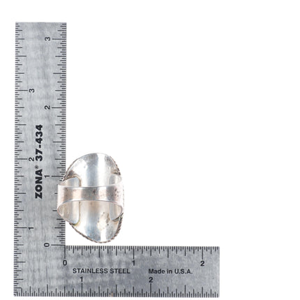 sz11 Vintage Navajo sterling silver Royston turquoise men's ring