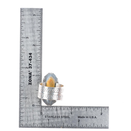 sz9 Michael Rogers Paiute sterling silver lapis men's ring