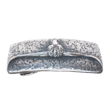 Retired James Avery Sterling silver Texas Longhorn belt buckle