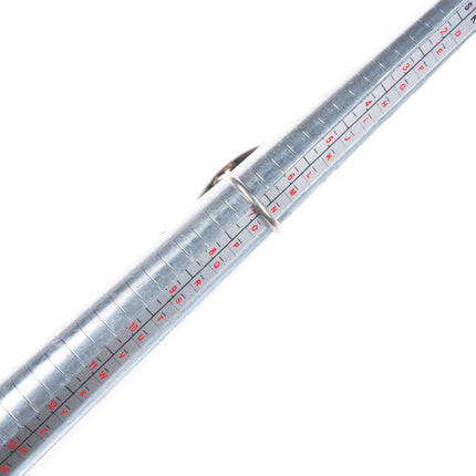 sz7 Vintage AR Navajo sterling silver spiderweb turquoise shadowbox ring