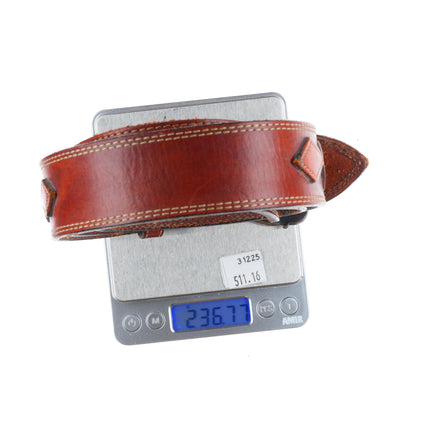 K Yazzie Navajo sterling silver 3/4" vintage ranger belt buckle set