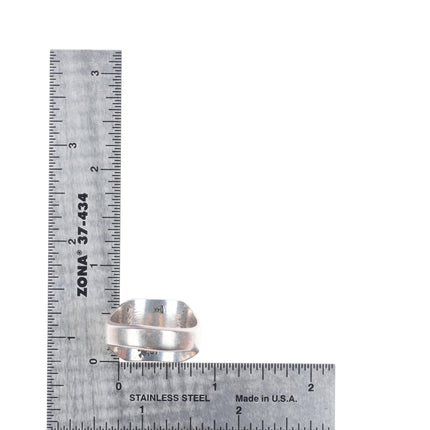 sz13 Mitchel Sockyma Hopi 14k gold sterling silver Kokopelli men's ring