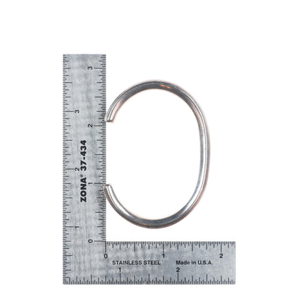 6" Troy Natachu Zuni sterling silver Mediterranean coral inlay cuff bracelet