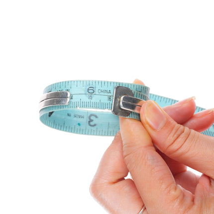 6.4" c1940's Zuni sterling silver 2 row square cut turquoise cuff bracelet