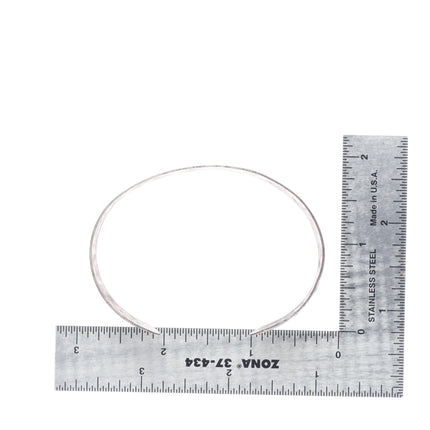 7" 1940's Navajo/Fred Harvey sterling silver hand stamped cuff bracelet