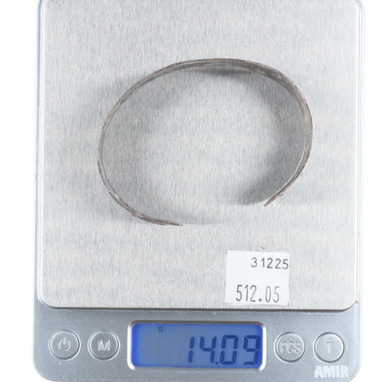 7" 1940's Navajo/Fred Harvey sterling silver hand stamped cuff bracelet