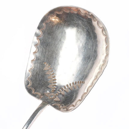 30's-40's Vintage Navajo sterling silver Salad spoon and fork serving set