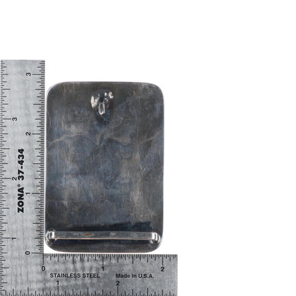 Vintage Navajo sterling silver horses/Saguaro cactus belt buckle