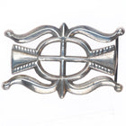 40's-50's Vintage Navajo sterling silver cast ketoh style belt buckle
