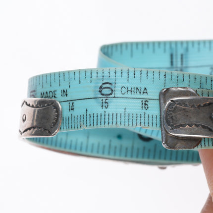 6.5" 1940 Lone Mountain spiderweb turquoise sterling silver Navajo cuff bracelet