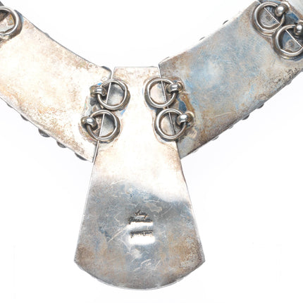 Billy Jaramillo southwestern sterling silver, turquoise, spiny oyster necklace