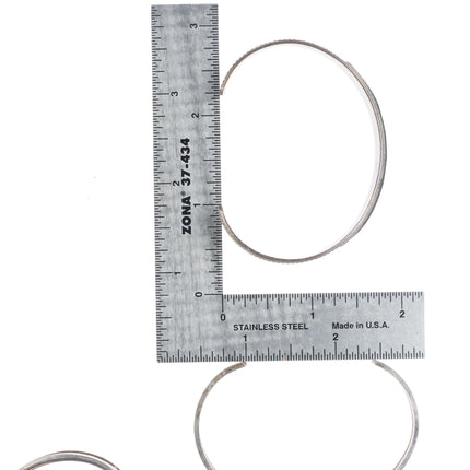 6.25" Navajo/Zuni sterling silver stacker multi-stone inlay cuff bracelet lot