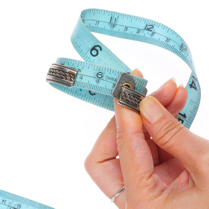 6.25" Navajo/Zuni sterling silver stacker multi-stone inlay cuff bracelet lot