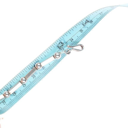 Vintage southwestern modernist sterling silver turquoise cleopatra necklace