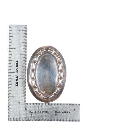 small Vintage southwestern modernist sterling silver belt buckle/bolo tie