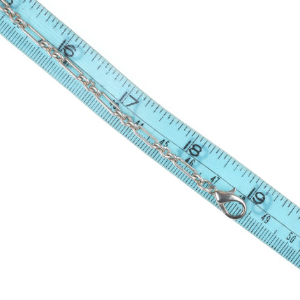 Vintage HJ Navajo sterling silver amethyst gemstone necklace