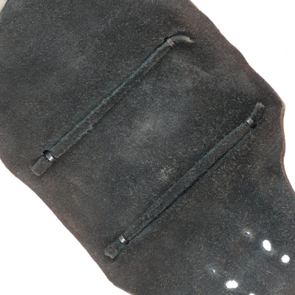 7.5" Vintage Zuni sterling silver spiderweb turquoise ketoh Bowguard bracelet