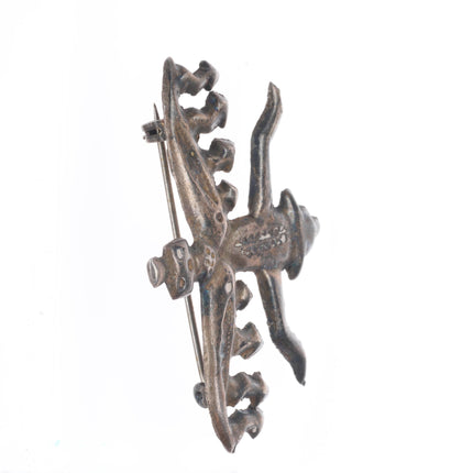 1930's Etsitty-Tsosie, Eskiesosie Navajo sterling silver knifewing pin/brooch