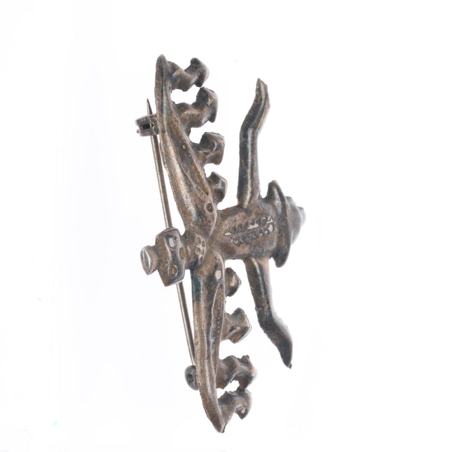 1930's Etsitty-Tsosie, Eskiesosie Navajo sterling silver knifewing pin/brooch