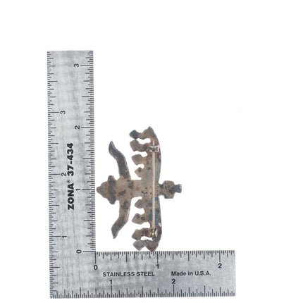 1930's Etsitty-Tsosie, Eskiesosie Navajo sterling silver knifewing pin/brooch