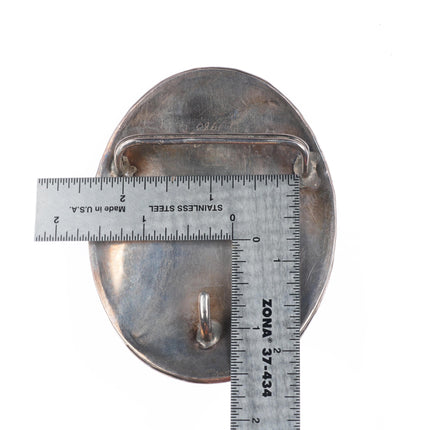 Big Vintage Navajo sterling silver 3-D eagle belt buckle