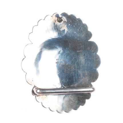 Sam Piaso Navajo sterling silver concho style belt buckle