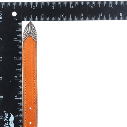 31" Douglas Magnus 3/4"  Santa Fe ranger belt buckle set sterling silver