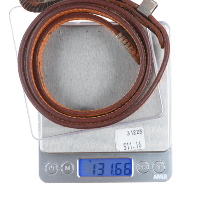 31" Douglas Magnus 3/4"  Santa Fe ranger belt buckle set sterling silver