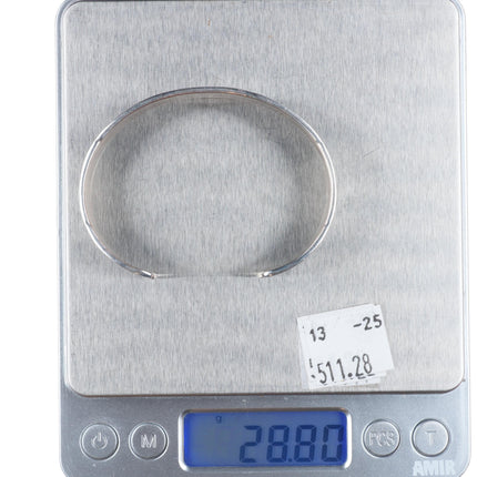 6.5" HRM vintage Navajo sterling silver deep stamped cuff bracelet