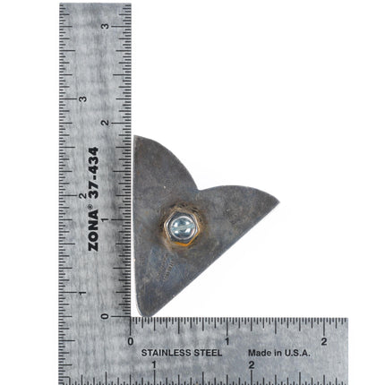 Large Vintage Mike Platero Navajo sterling silver gem turquoise collar tips