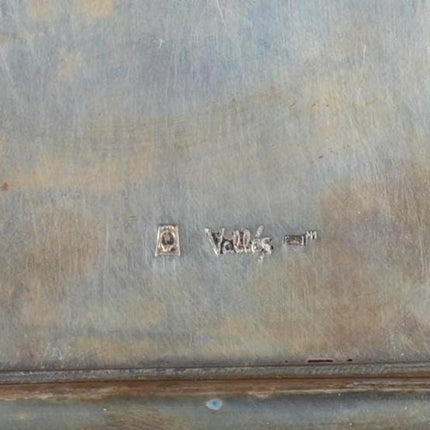 Vintage Valles Sterling silver Enamel folding Nativity Jesus & Mary scene