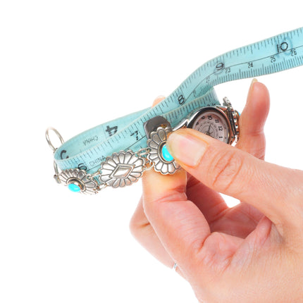 6"-7" Vintage Southwestern/Navajo sterling silver watch bands/tips