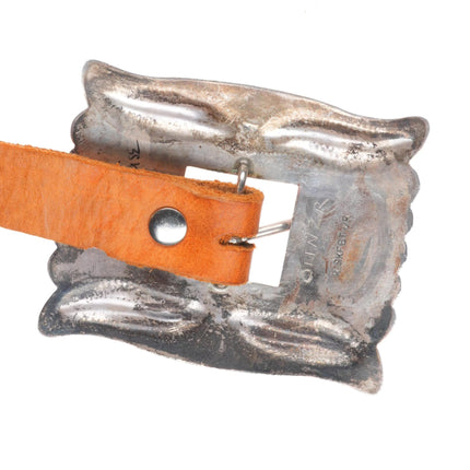 Big Roger Skeet Jr Vintage Navajo Blue Gem turquoise sterling silver concho belt