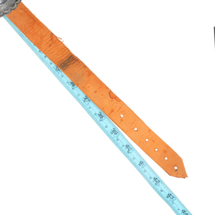 Big Roger Skeet Jr Vintage Navajo Blue Gem turquoise sterling silver concho belt