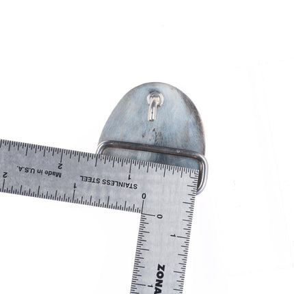 Vintage southwestern sterling silver red webbed turquoise  belt buckle