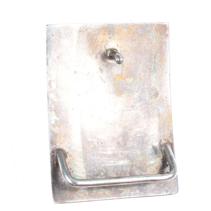 Vintage Native American/Southwest sterling silver Ironwood/turquoise belt buckle