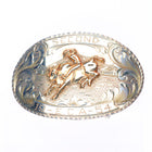 1954 10k gold/Sterling silver Maddox Amarillo TX Bronco Trophy belt buckle