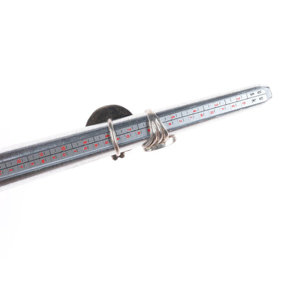 sz4-8 vintage Navajo/Zuni/southwestern style sterling silver turquoise rings lot