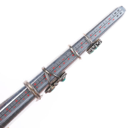 sz4.5-10 vintage Navajo/Zuni/southwest style sterling silver turquoise rings lot