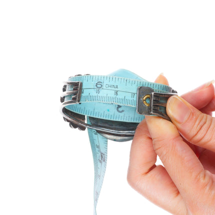 6.75" 40's-50's vintage Zuni sterling silver rainbow man inlay cuff bracelet