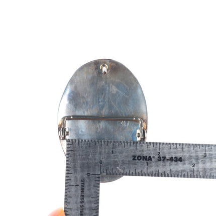 Anderson Parkett Navajo vintage sterling silver center stamped belt buckle