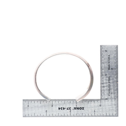 6.25" Tom Hawk Navajo sterling silver braided heavy cuff bracelet