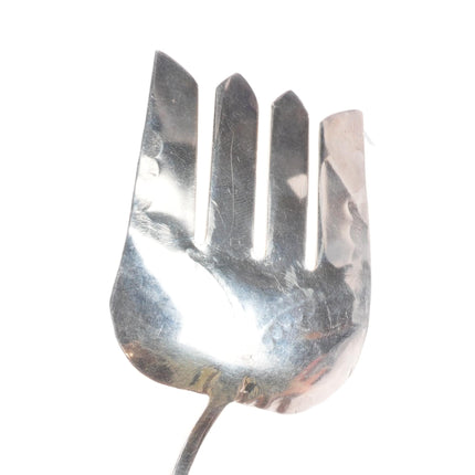 30's-40's Vintage Navajo sterling silver Salad spoon and fork serving set