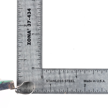 Darren Livingston Navajo sterling silver Royston turquoise pendant