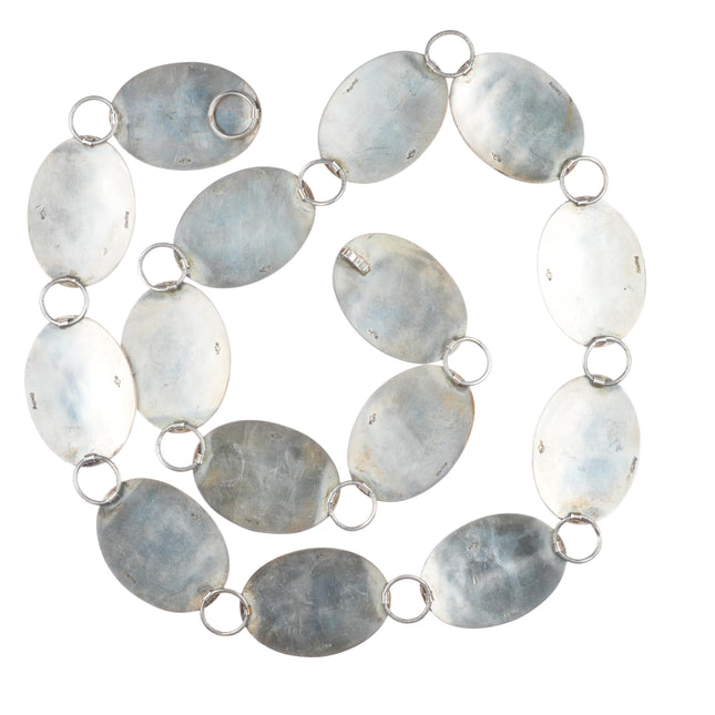 George Phillips Hopi overlay link concho belt sterling silver amazing detail