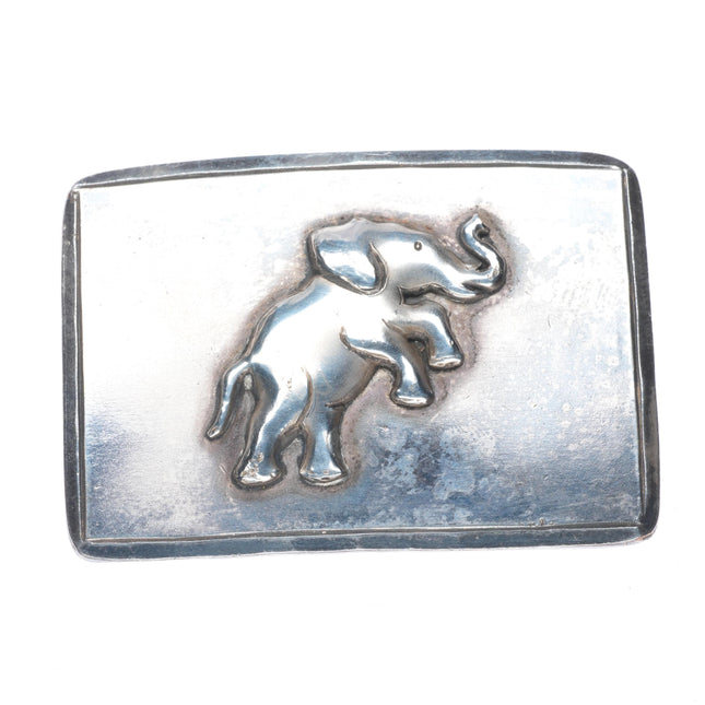 Cityboy Forge Retro Sterling silver elephant belt buckle
