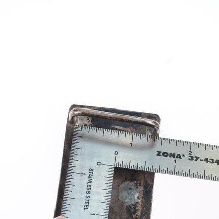 40's-50's Vintage Ketoh design Navajo sterling silver slim belt buckle