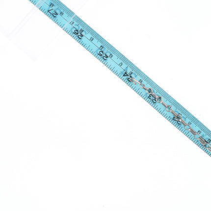 24" Vintage Zuni fine Snake Eye turquoise necklace and earrings set BKW