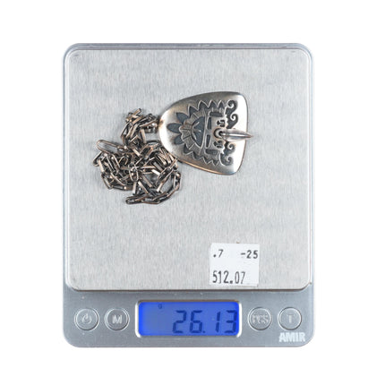 James Honyaktewa Hopi Overlay pendant necklace articulating nose sterling silver