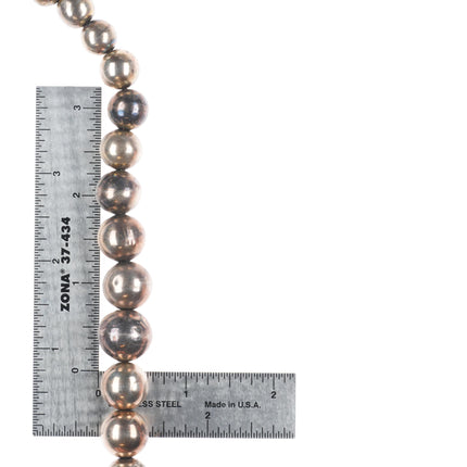 16.5" Vintage Navajo pearl sterling silver beaded necklace